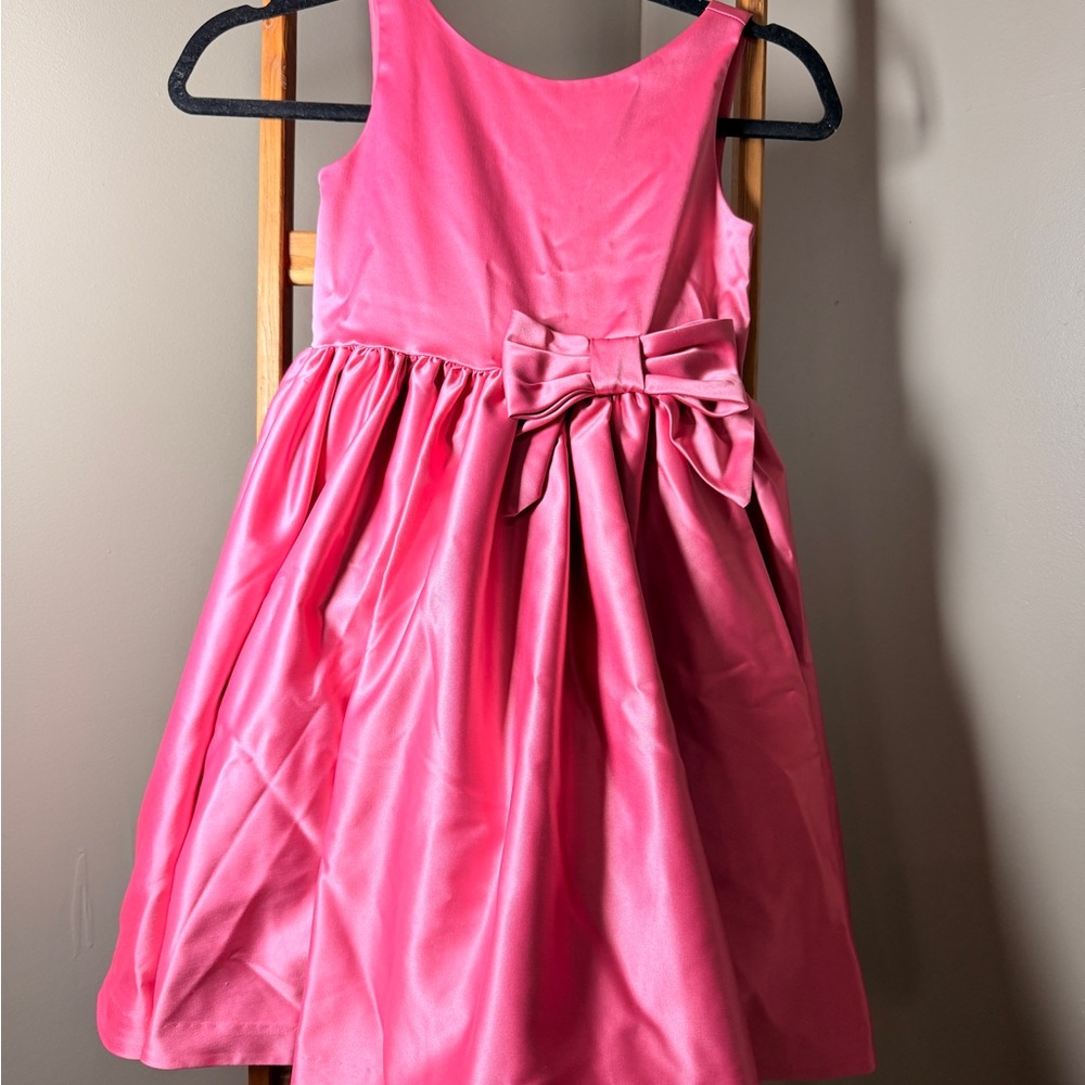 Janie and Jack Girls' Pink Bow-Accent Party Dress